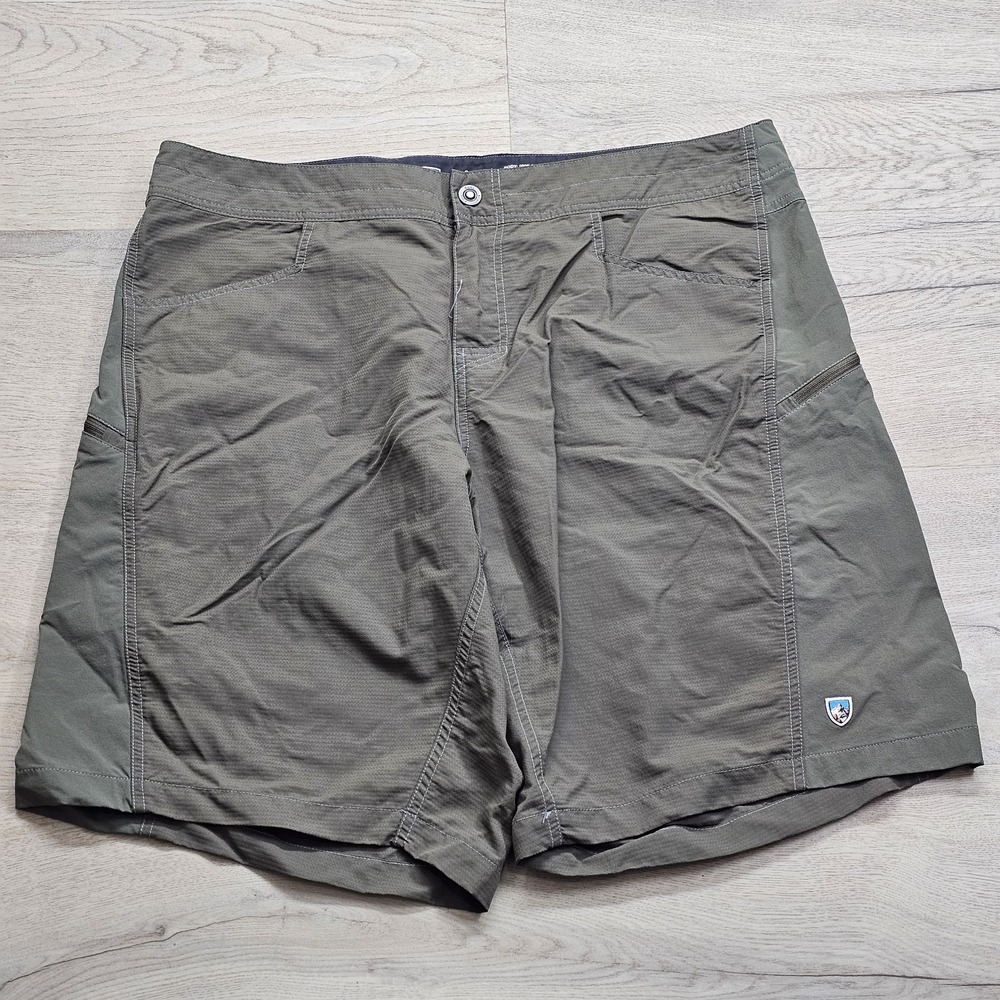 Kuhl Shorts Men's Size 38X10 Outdoor Hiking Born In The Mountains Brown